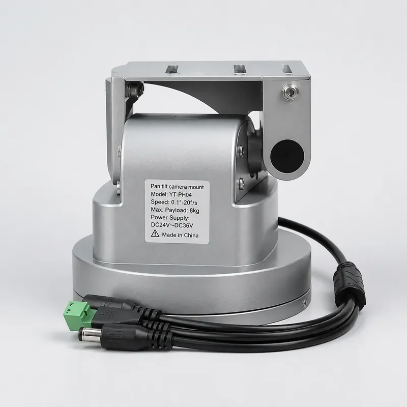 Auto Tracking PTZ Camera Mount Dual Axis Rotation RS485 Control Security Surveillance System Outdoor Indoor CCTV Bracket