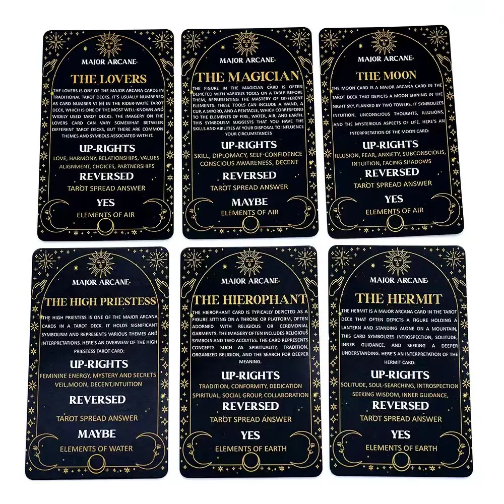 معنى بطاقات التارو سطح السفينة الإنجليزية رؤى العرافة طبعة مجلس لعبة للمبتدئين حجم الجيب سطح تعلم التارو #6