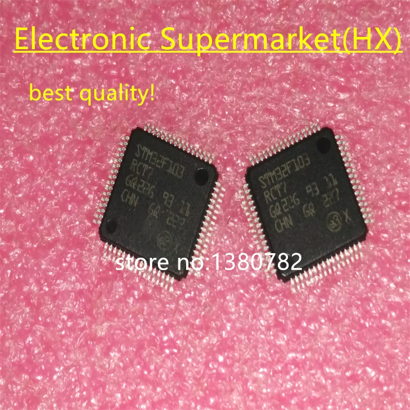 Free shipping 10pcs-50pcs STM32F103RCT7 QFP-64 IC In stock!