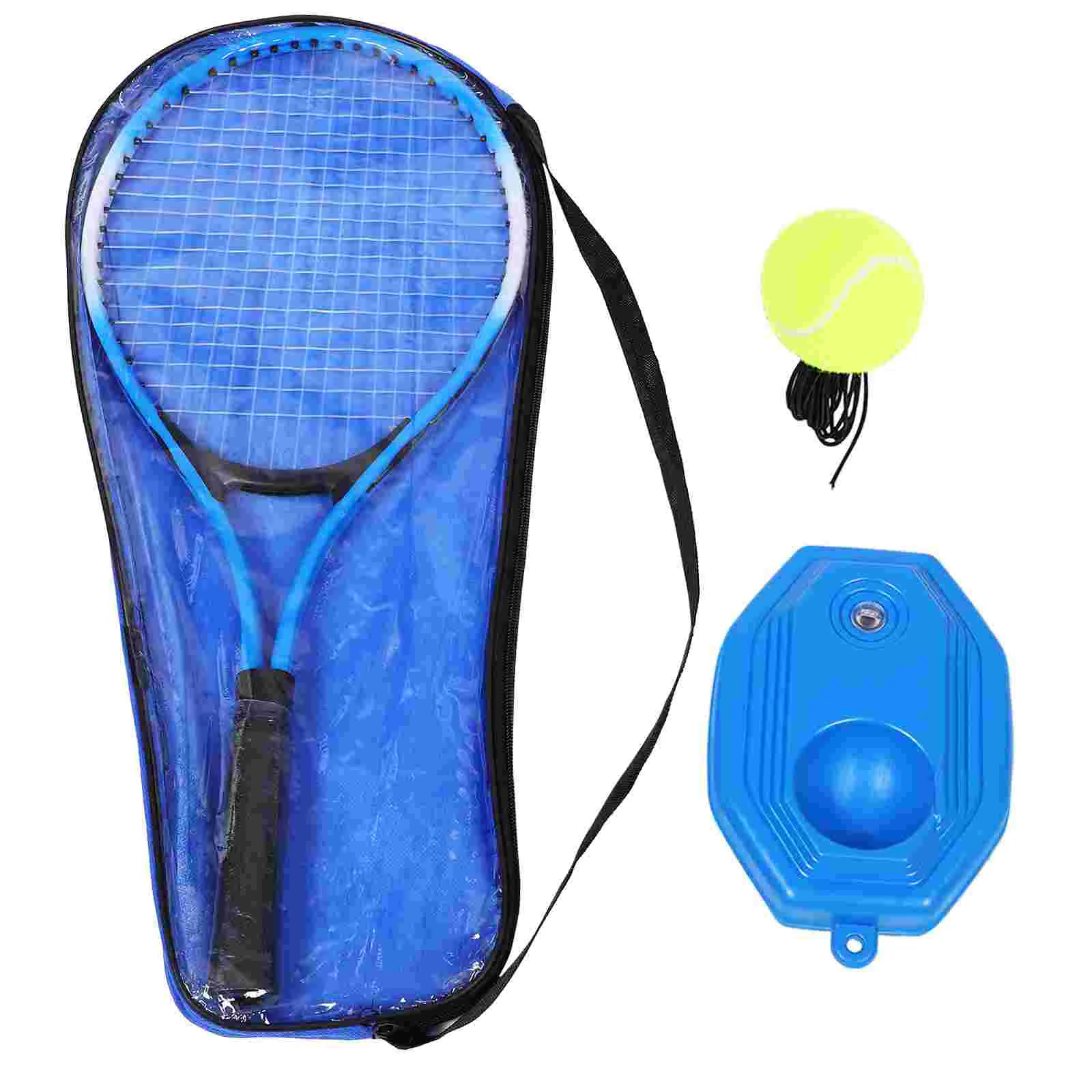 

Tennis Trainer Training Device Rackets Badminton Balls Practice Kids Aluminum Alloy Rebound Racquet