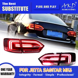 AKD Tail Lamp for VW Jetta Sagitar MK6 LED Tail Light 2012-2014 MK6 Rear Fog Brake Turn Signal Automotive Accessories