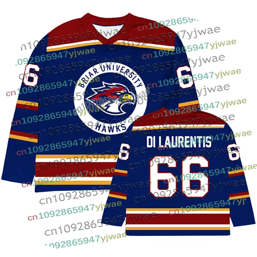 Cosplay Off Campus Briar University Hockey-Trikot Graham 44 22 DI LAURENTIS 66 Tucker46 Langarm-T-Shirt 3D-Druck Herren-Trikot – Detail 4