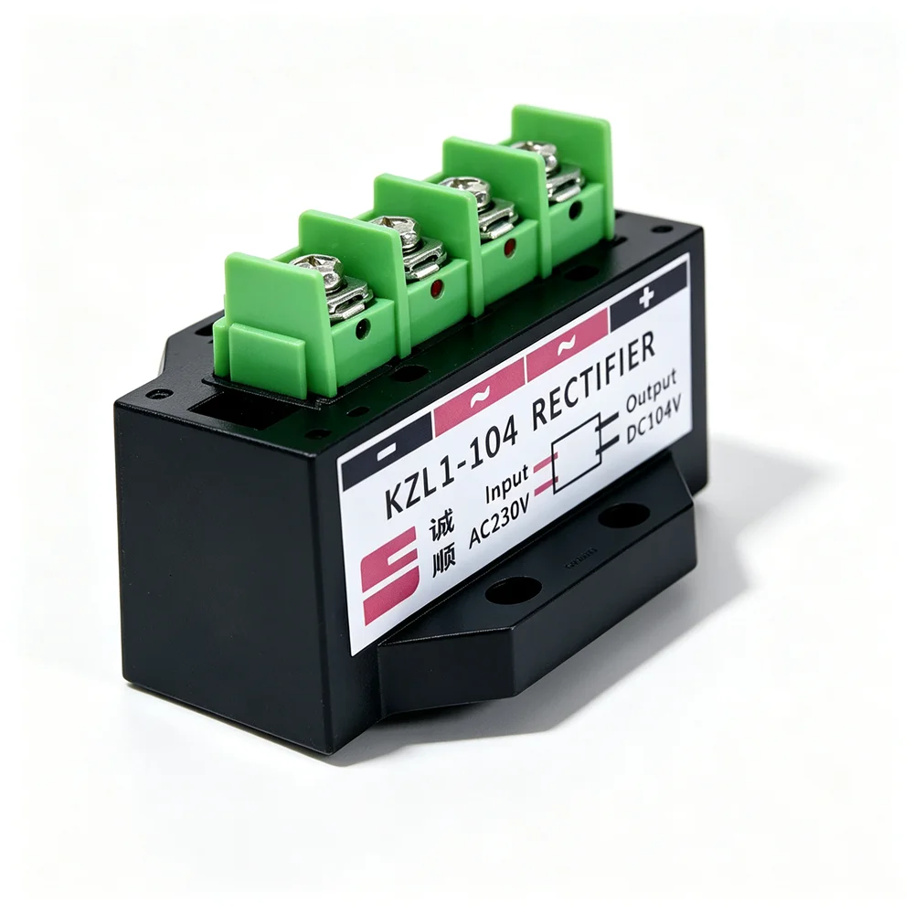 KZL1-104V Brake Rectifier AC230V to DC104V 0.8A Braking Rectifier Module for YEJ Electromagnetic Brake Motor Fast Braking Indust