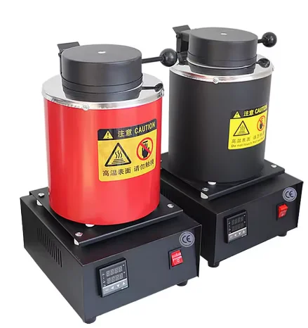 Wholesale Portable High-Temperature Furnace with Gold and Silver Graphite Crucible Industrial Components