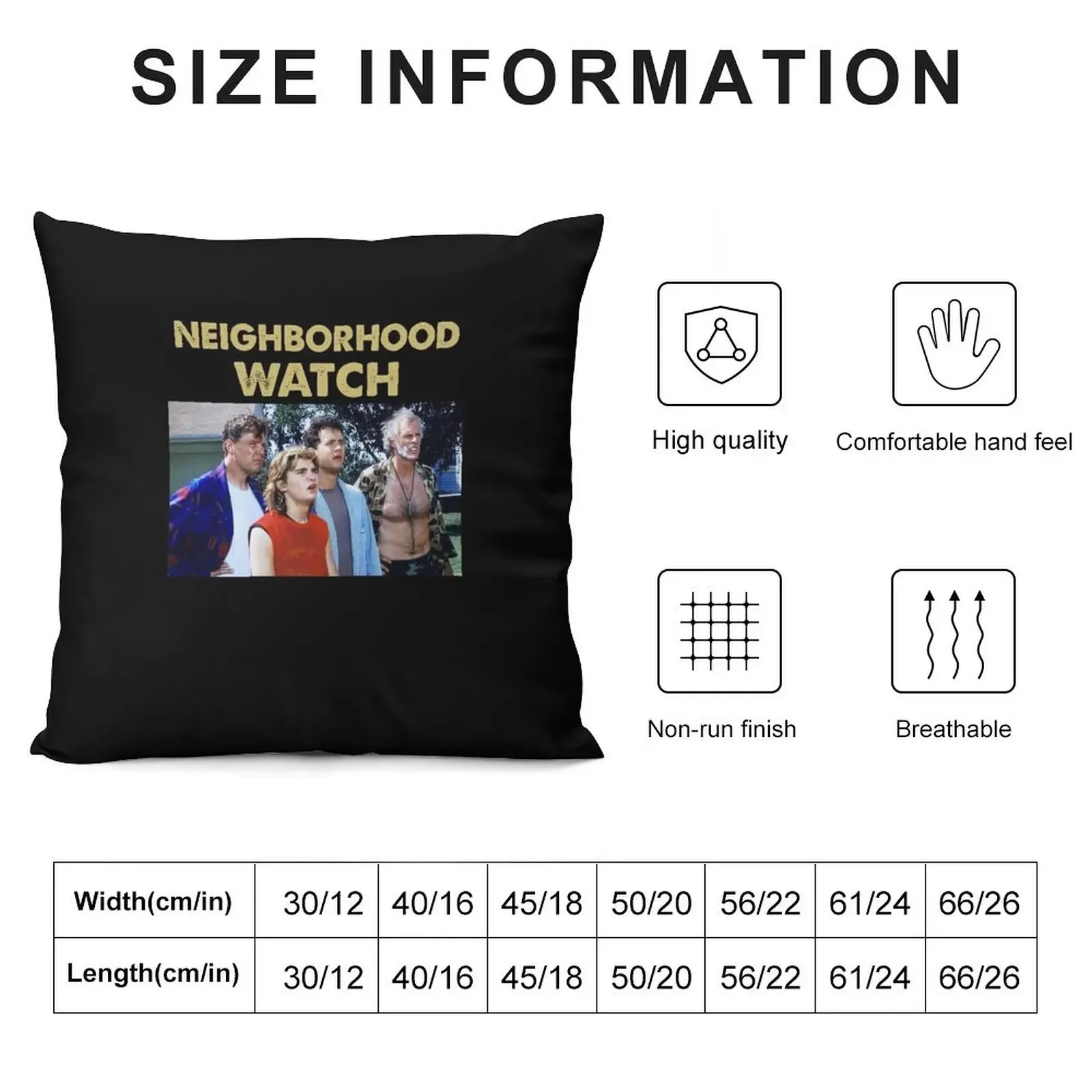 The Burbs 1989 Neighborhood Watch Throw Pillow Pillowcases luxury sofa pillows Sofas Covers christmas supplies pillow