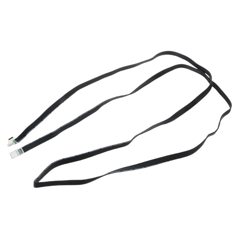 Bend Type C to Type C Flat Silicone Soft Wire Left and Right Angles 8 Length Option for Cameras and Electronics