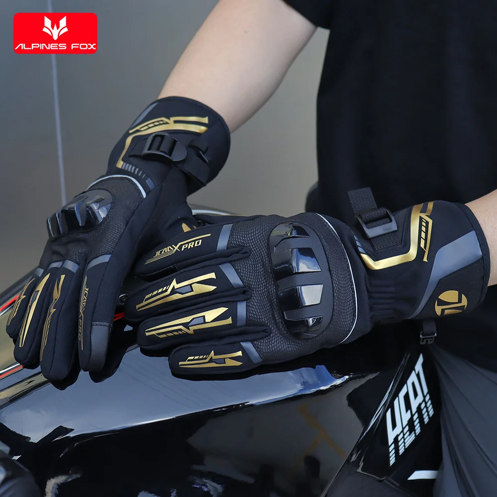 

2025 Winter Motorcycle Gloves Waterproof Gant Moto Warm Lady Pink Full Finger Moto Gloves Touch Screen Motorbike Riding Gloves