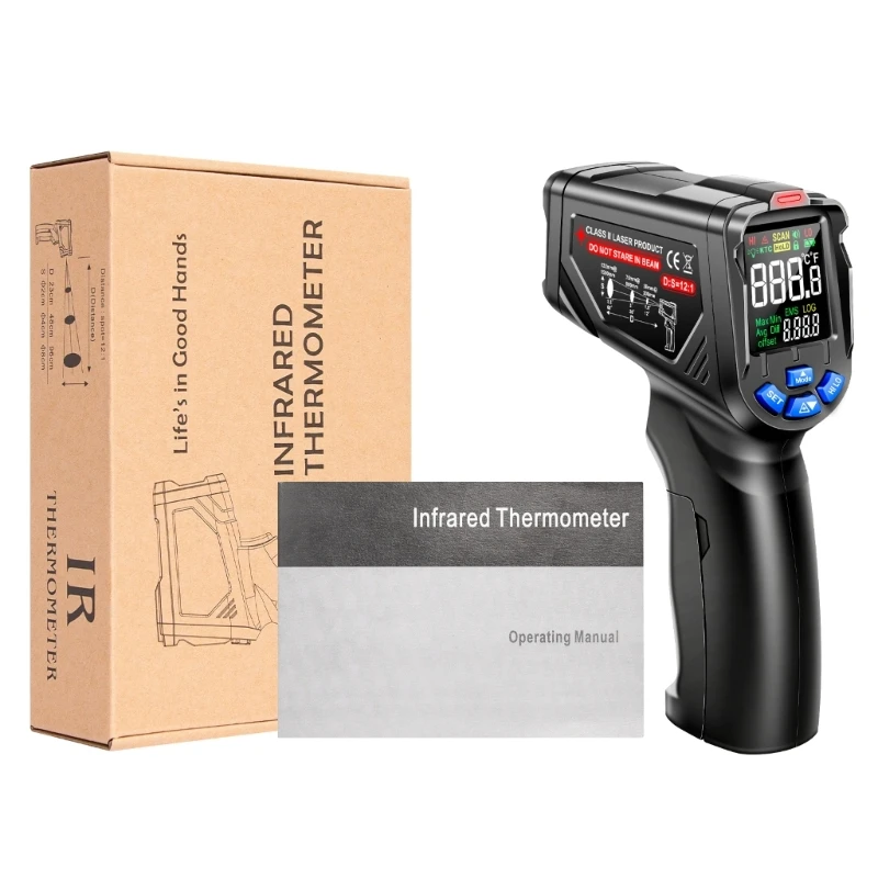 Digital Thermometer Temperature Meter Non-contact PyrometerImager Dropship