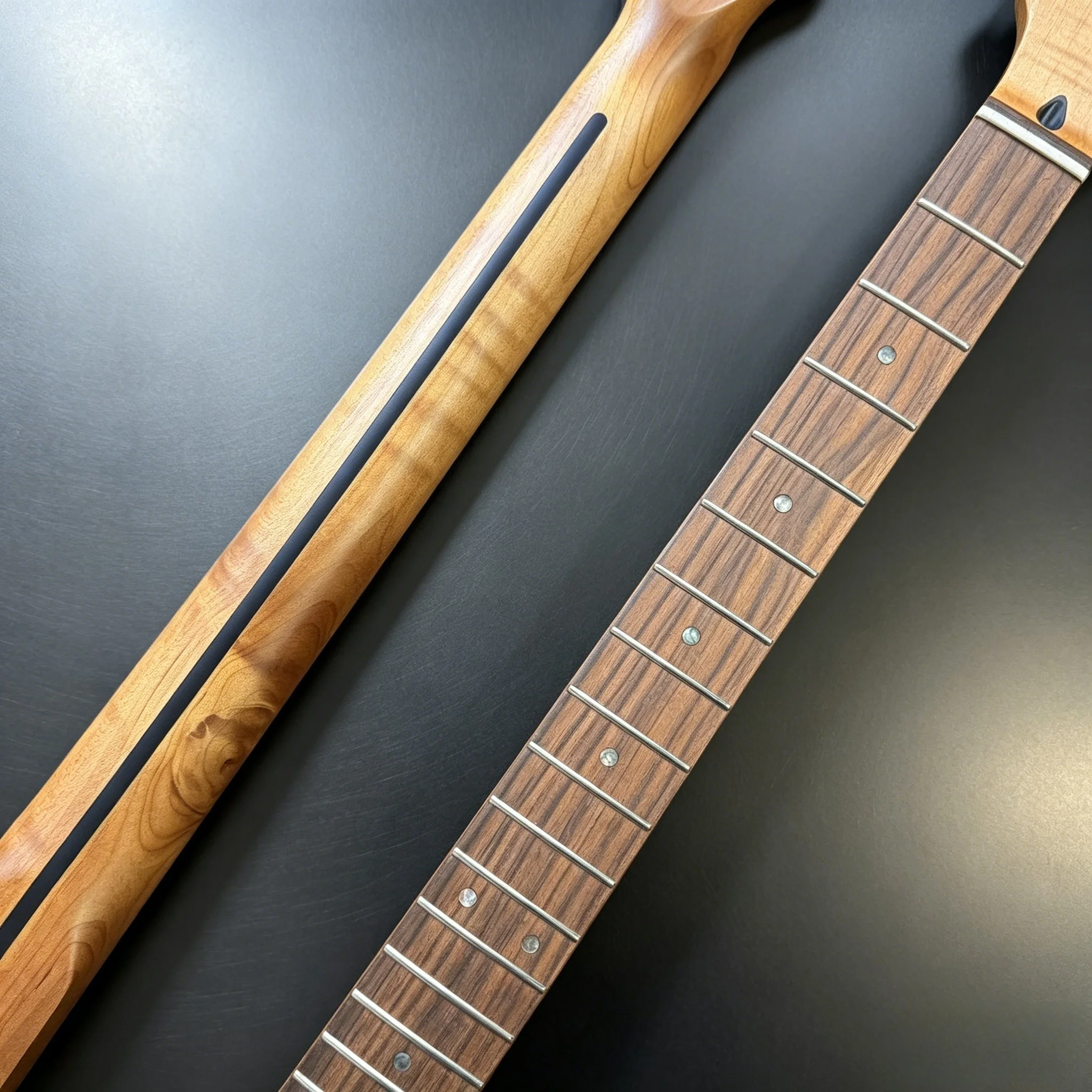 TL Electric Guitar Neck Right Handed  Roasted Maple Wood With Reverse Headstock 22 Frets Rosewood Fingerboard Replacement Part - view 3
