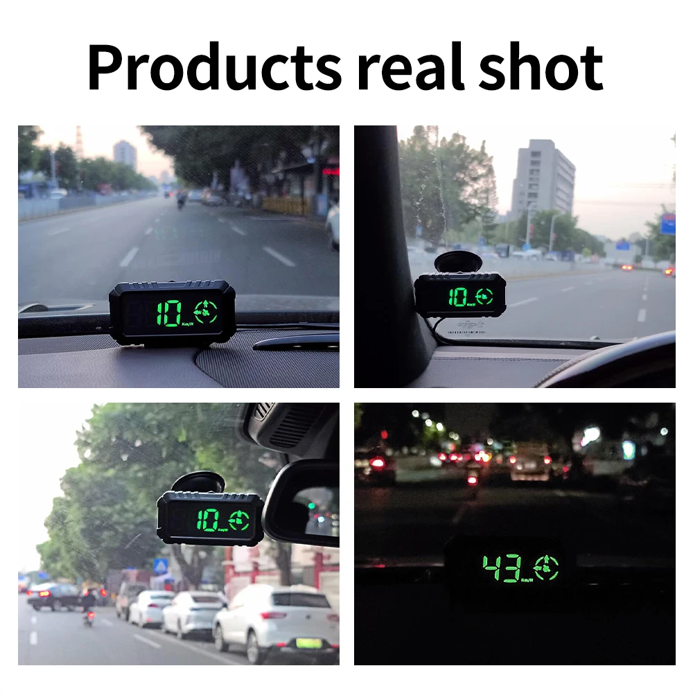 Big Font G7 GPS Digital Head-up Display Speedometer Fatigue Driving Alarm/ Campass /Water Temp/ Voltage Alarm /Fuel Consumption
