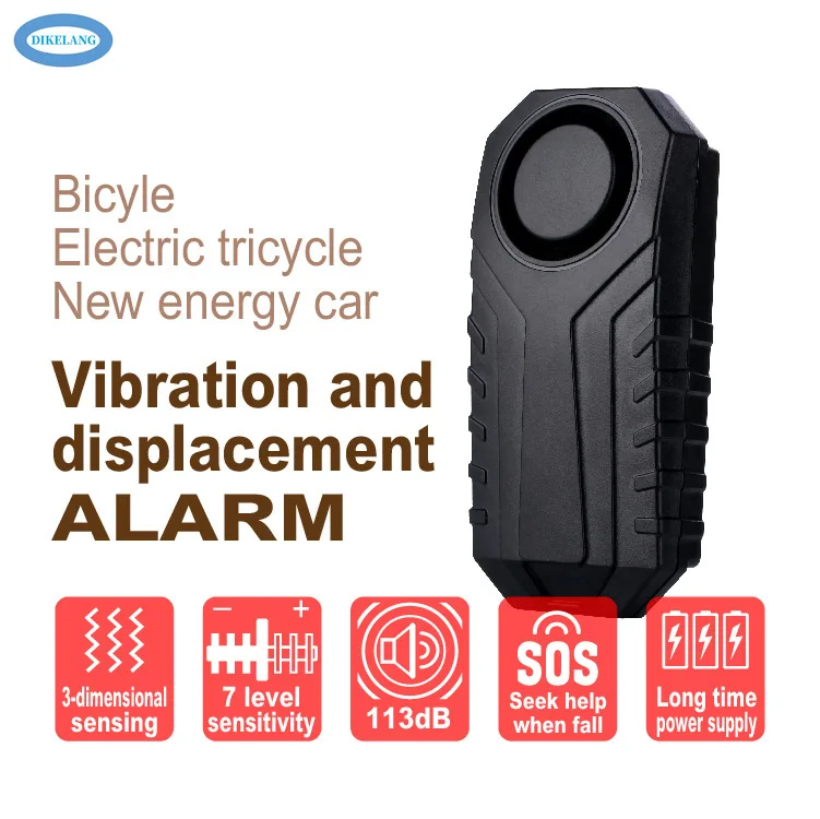 Anti-Theft Wireless Bike & Electric Vehicle Alarm with Vibration Sensing and Motion Detection SF22R