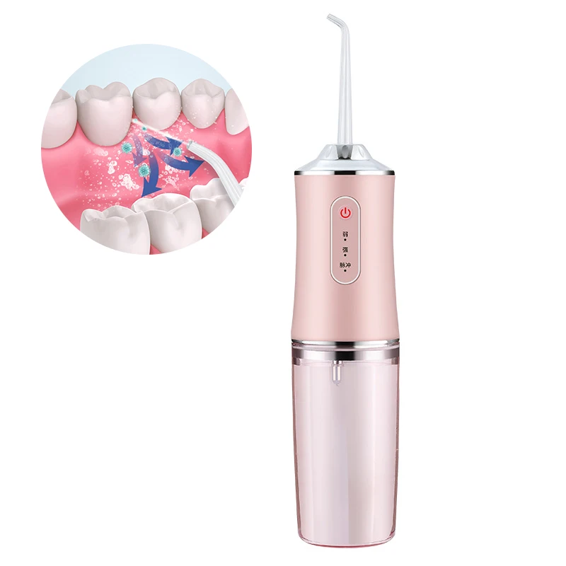 

USB Rechargeable Irrigator Dental Water Jet Oral Water Flosser Portable 3 Gears Adjustable Waterproof Teeth Cleaner Protable
