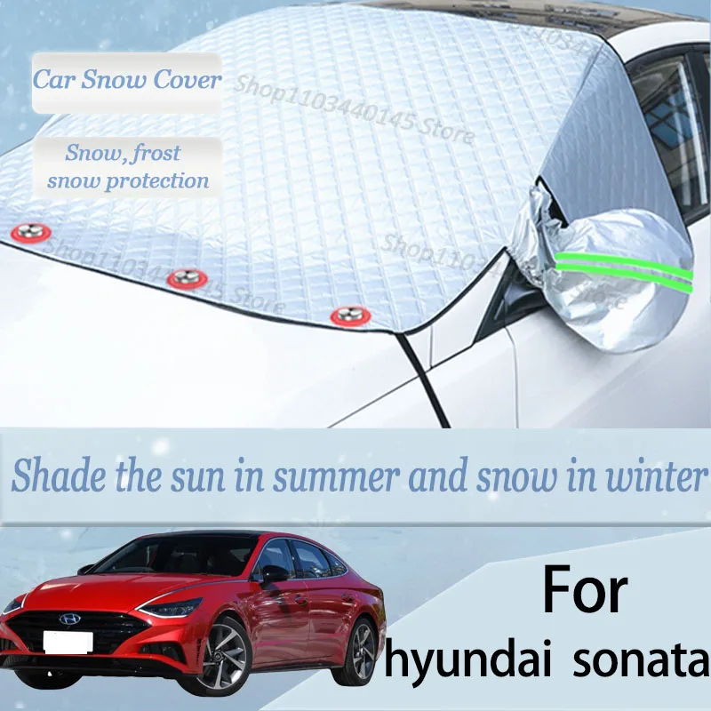 

For hyundai sonata car Snow Windscreen, Snow, Frost, Dust and UV Visor, Winter car clothing, thick magnetic