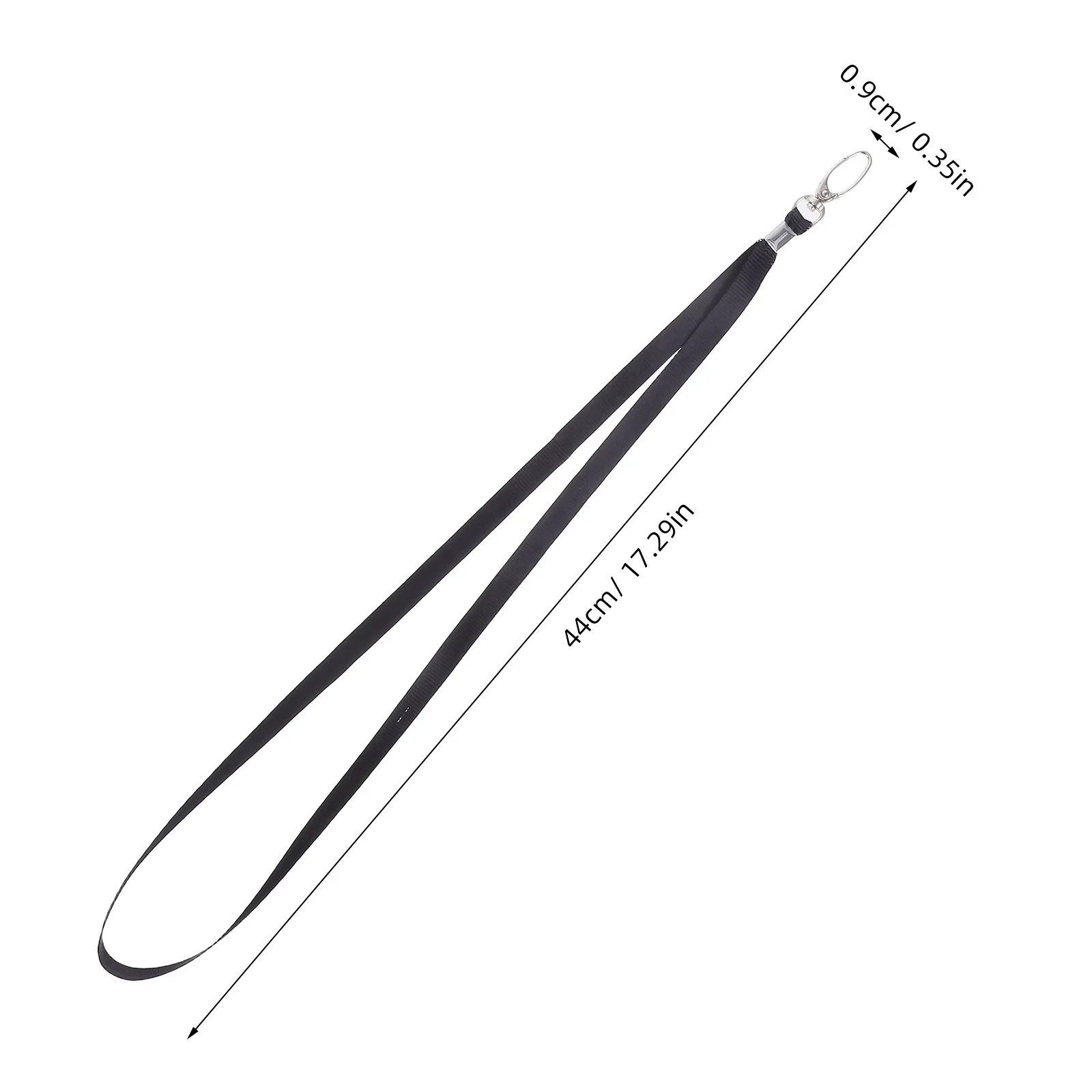 50 قطعة شارة الهوية السوداء الحبل شقة الرقبة حزام خطاف دوار كليب مكتب تحديد شارة حامل للرجال والنساء