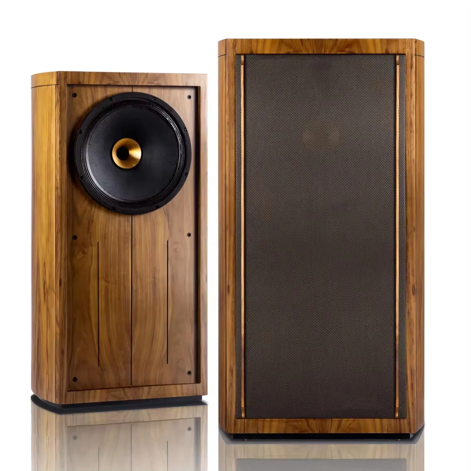 Coaxial-15 Floor Speaker Tower Speaker Wooden Case Passive None-Battery Lossless