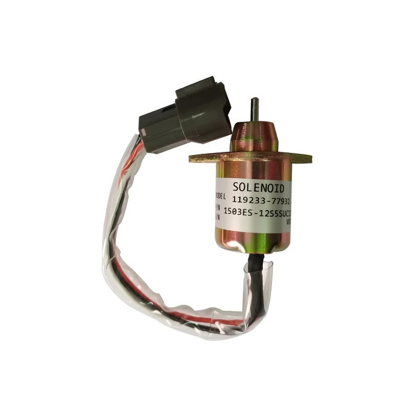 119233-77932 Fuel Shut Off Solenoid Yanmar 1503ES-12S5SUC12S Replace Woodward M810324 for John Deere tractor 12VDC