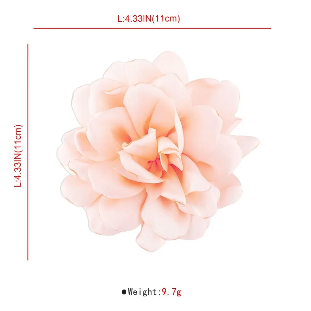 دبوس شعر ثلاثي الأبعاد مصنوع يدويًا للنساء ، بروش وردي رومانسي ، فن القماش ، مصنوع يدويًا ، إكسسوارات إبداعية ، موضة