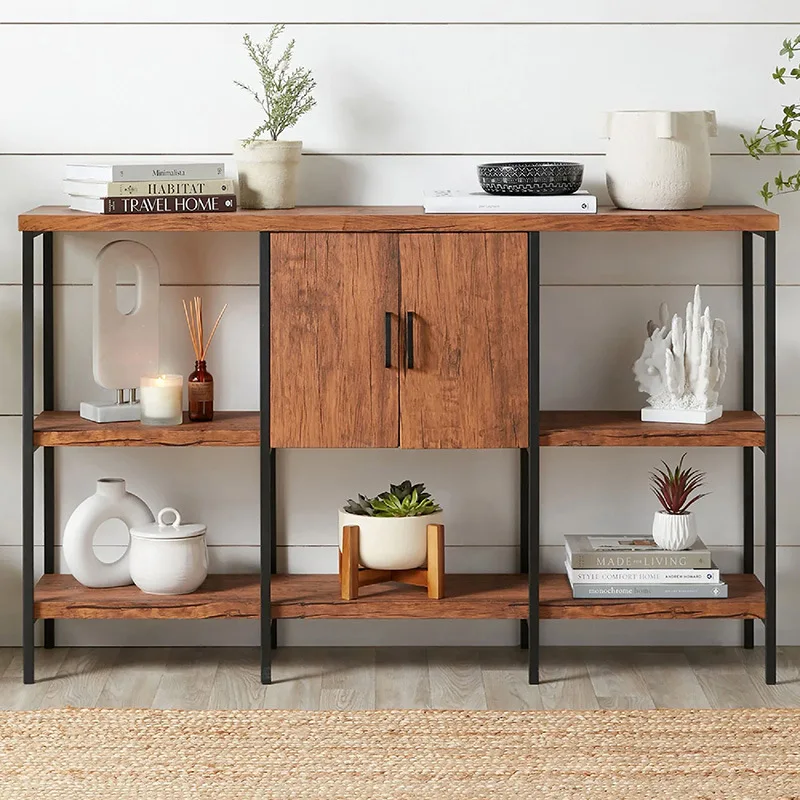 Living Room Furniture Storage Rack Bookcase Furniture Cabinet Storage Rack Shelf Layer Rack TV Cabinet American