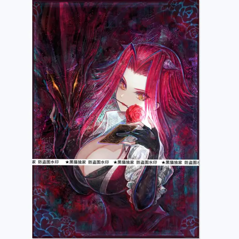 

60 шт./компл. Ю-Ги-О! Рукав для флэш-карт Akiza Izinski, коллекционная карта аниме, защитный чехол, подарочная игрушка 63*90 мм