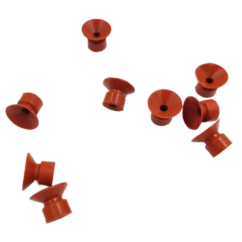

ABXF-Rubber Sucker Martini Muller 20X15x6mm 100 Pieces Martini Muller Printing Parts Brown