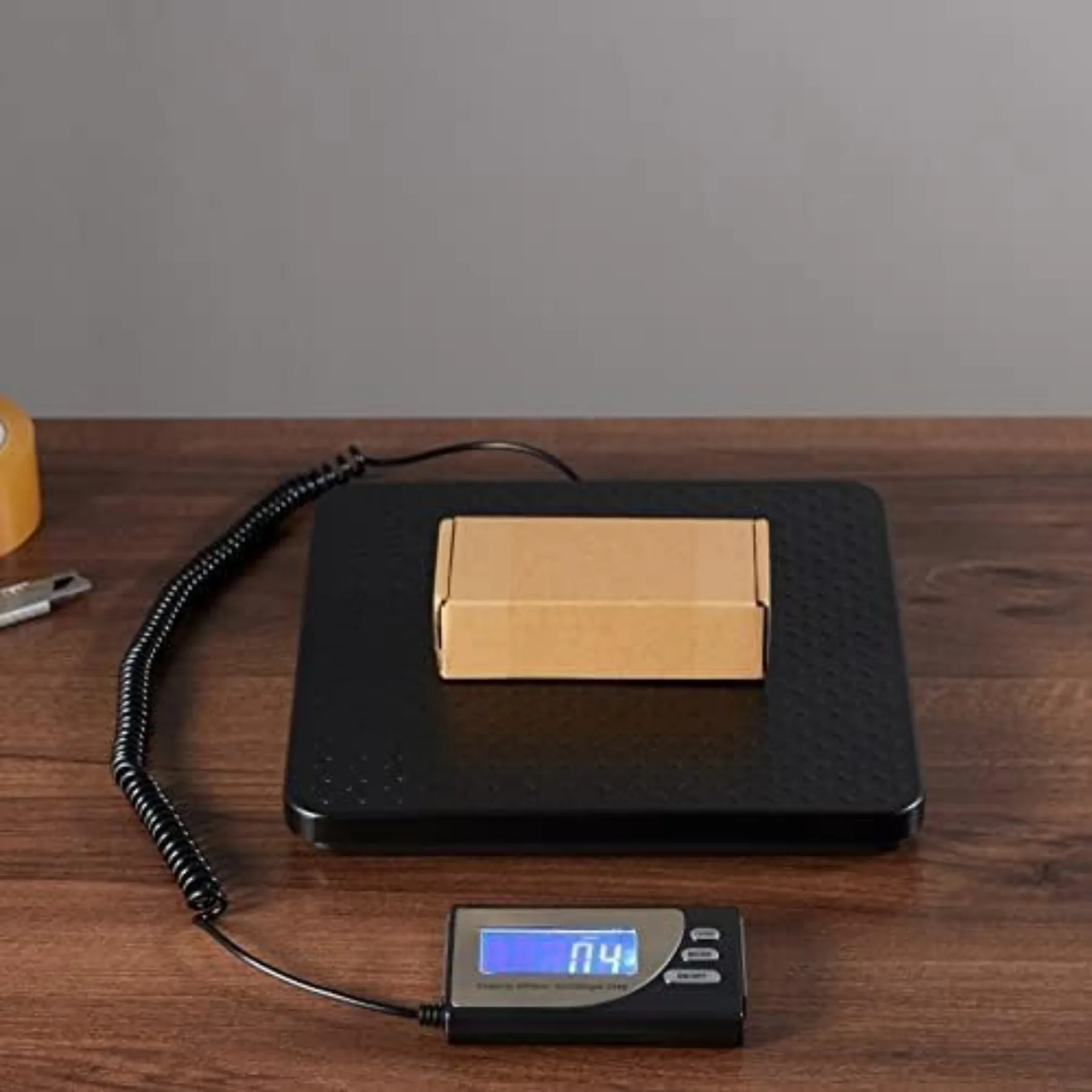 Цифровые почтовые весы, сверхмощная платформа для взвешивания для упаковок, доставка, грузоподъемность 660 фунтов, читамость 1 унция, портативный, черный