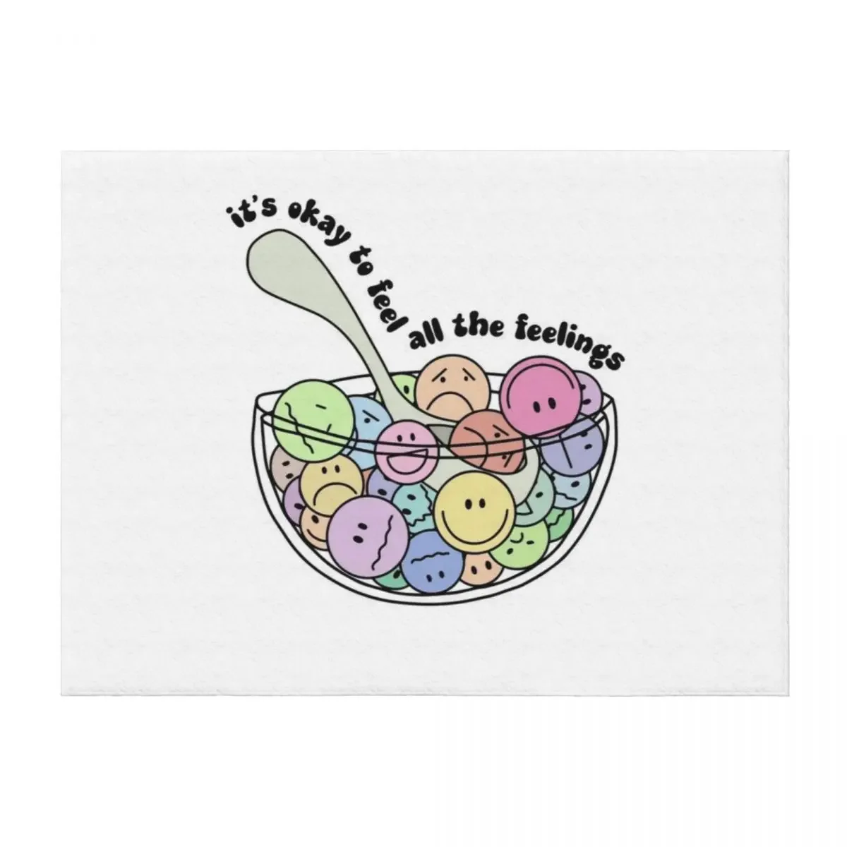 

It's Okay To Feel All The Feels, ABA Therapist, Speech Therapy, BCBA, Mental Health, RBT, AAC Throw Blanket