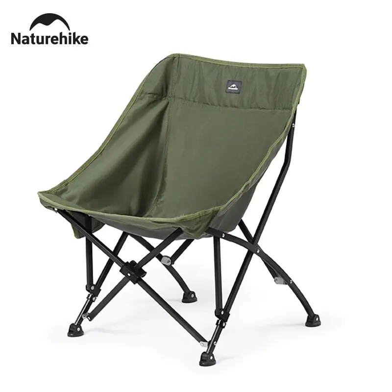 Naturehike Camping Chair 53cm Widen Folding Outdoor Chair High Load Multifunctional Quick Foldable Fishing Hiking Beach Chair