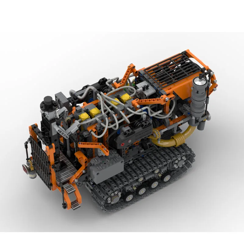 MOC-233465 ชุดตัวต่อรถแทรกเตอร์ตีนตะขาบสไตล์สตีมพังก์รุ่นใหม่ 2839 ชิ้น ของเล่นตัวต่อสร้างสรรค์สำหรับเด็กผู้ชาย ของขวัญวันเกิด