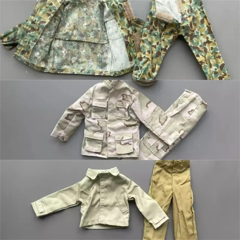 Uniforme de Combat de Camouflage dans le désert de la Jungle militaire américaine de la seconde guerre mondiale, échelle 1/6, modèle pour corps de figurines d'action de soldat masculin de 12 pouces