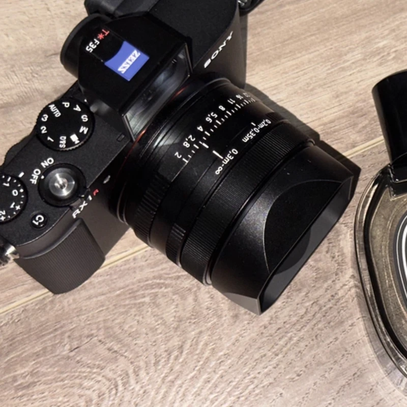 Haoge – pare-soleil à baïonnette en métal carré LH-RX1B, pour objectif Sony cybershot DSC RX1 RX1R RX1RII et FE 35MM F2.8 55MM/F1.8