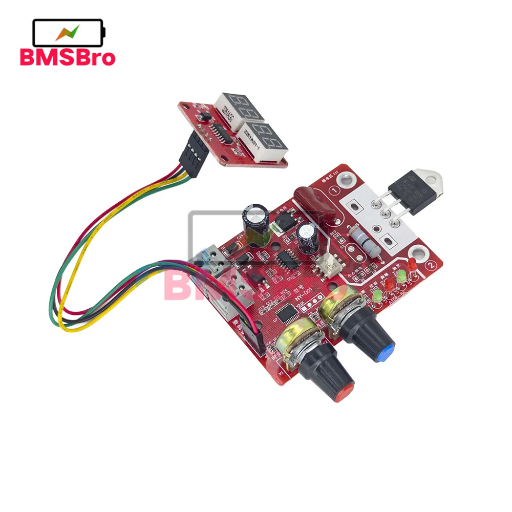 Saldatrice a punti digitale 40A/100A visualizzazione del tempo e del controllo della corrente saldatrice a punti AC220V a scheda Controller trasformatore 9V