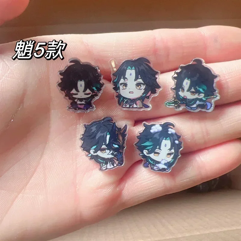 Genすねインパクトアクリル両面キーホルダー、ゲーム文字ペンダント、手作りパッチ、DIYアクセサリー、教育玩具作り