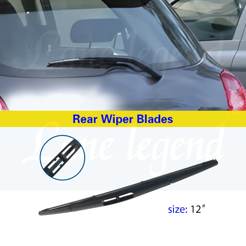 Limpador de pára-brisas para Toyota Auris Hatchback MK1 2006-2012, 12 "limpador traseiro, pára-brisas, escova limpa da janela