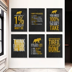 Motivational Quote Stock Trading Buy The Fear Sell Greed Canvas Painting Best Traders Wall Art Poster Prints Cuadros Home Decor