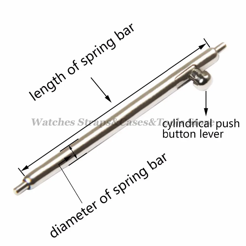 18mm 20mm 22mm 24mm Quick Release Spring Bars Pins For Samsung For Huawei Watch Pins Watch Strap 1.5mm 1.8mm Thickness 4Pcs/lot