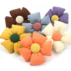 6Pcs 8cm Handmade Big Flowers Padded Appliques For Baby Headwear Hairpin Crafts Decor Bag Clothing Patches Accessories