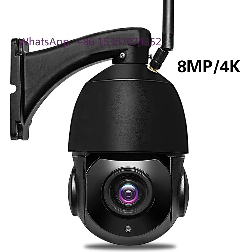 Outdoor 8Mp With 30X Zoom Camera Motion Detection 8Mp Network Ptz Camera Wireless 8Mp 4K Wifi/4G Customizable Ip Camera