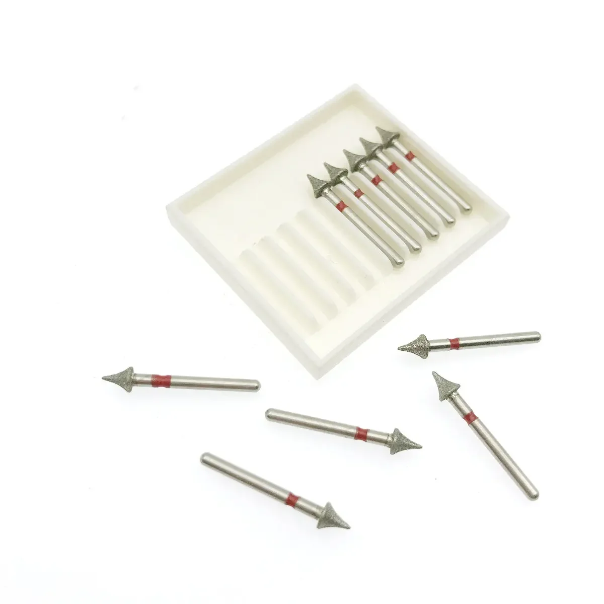 10Pcs Interproximal Enamel Reduction Dental Diamond Burs High Speed Handpiece Burs 1.6mm shank burs