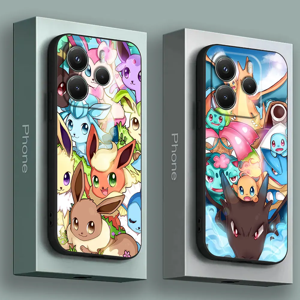 

Cute Baby Pokemons Phone Case for Xiaomi Redmi 14C 12C 10C 13C 4G Redmi Note 14 13 12 11 10 8 Pro Plus 5G 12S 11S 9S Soft Cover