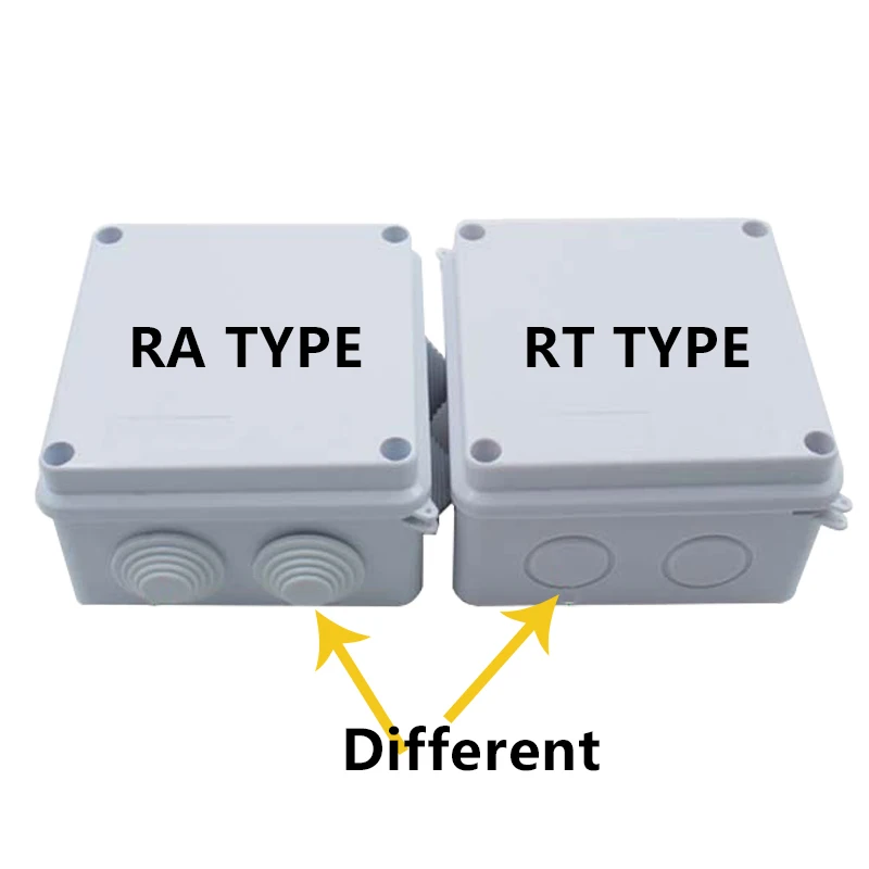 Outdoor Waterproof Power Box ABS Plastic IP65 Electric Control Box DIY Indoor Wire Shell Connection Cable Branch Junction Box