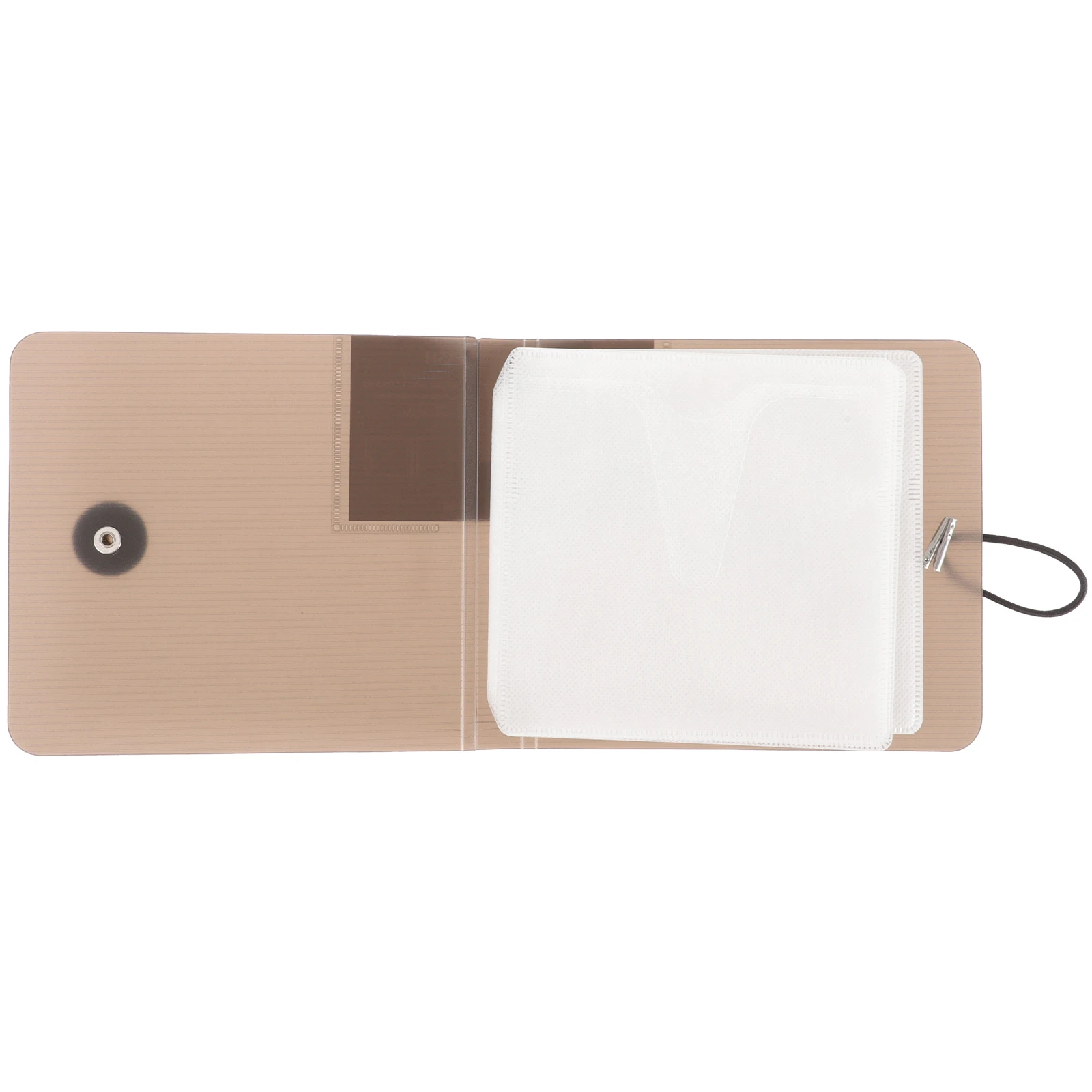 

CD Wallet Organizer with Clear Coffee Color for Disc Storage Travel Binder Bag Protect Scratch Car Home Use