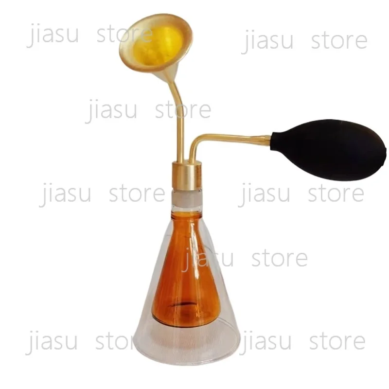 for Creative Glass Aroma Bottle Brass Fragrance Diffuser Decorative SPA Scent Instrument