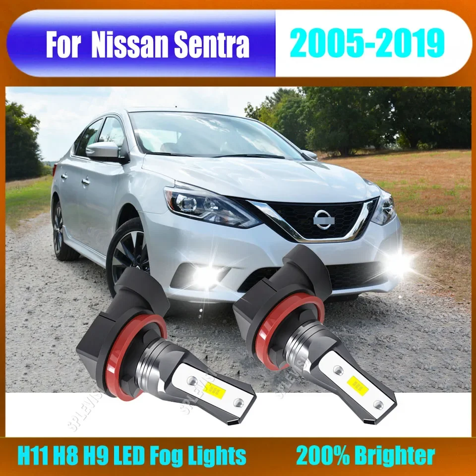 H11/H8/H9 Fog Light Transform Your Vehicle's Look & Visibility For Nissan Sentra 2005 2006 2007 2008 2009 2010 2011 2012 -2019