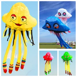 free shipping jellyfish kite flying outdoor toys adults kite reel soft kite pendant show inflatable kites parachute koi karper