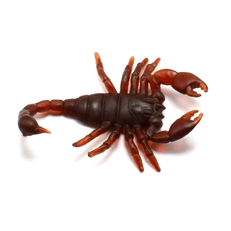 10pcs/lot April Fools' Day Novelty Funny Toy Simulation Scorpion Terror Worm Toys Nausea False Scorpion Frightening Prop Toys