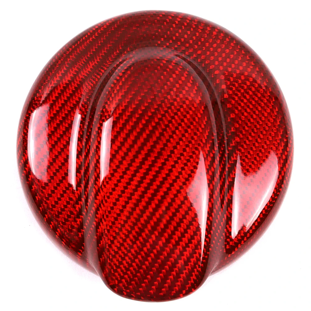 

Carbon Fiber Red Car Fuel Tank Cap Cover For MINI Cooper R55 R56 LCI Case Housing Sticker Car Accessories