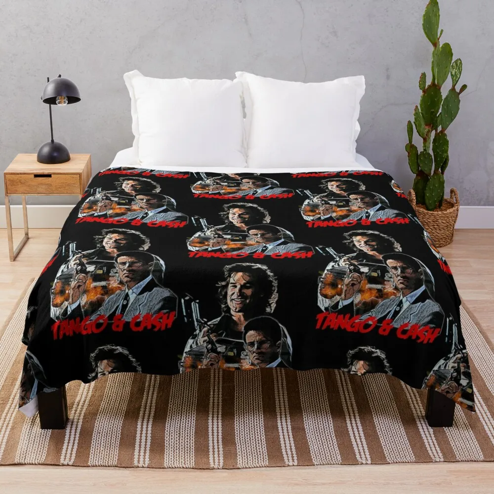 Tango and Cash Throw Blanket Luxury Throw Multi-Purpose Bed Fashionable Blankets