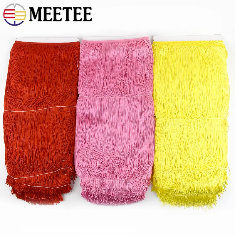 

2M 50cm Long Polyester Fringe Tassels for Sewing Latin Dress Trim Lace Ribbon Curtain Decorative Trimming DIY Crafts Accessories