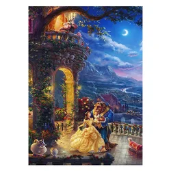 AB Diamond Painting Cross Stitch Piękna i bestia 5D DIY Haft Rhinestone Painting