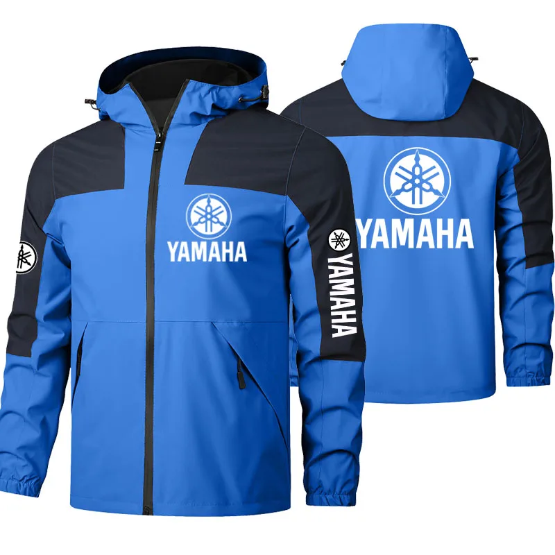 Yamaha Logo Jacket Men's Casual Wear, Sportswear, Windproof and Wrinkle Resistant Multifunctional, Suitable for Outdoor Hiking